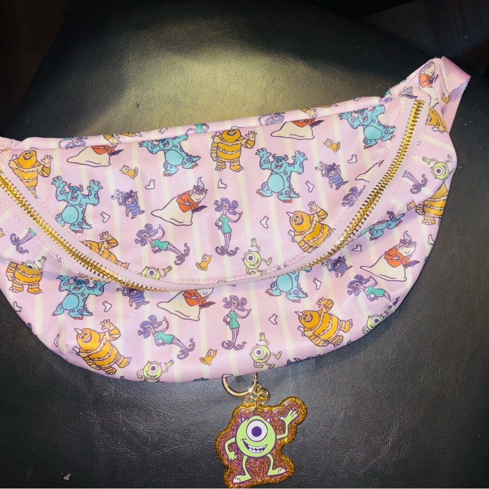 Stoney Clover Lane Monsters Inc Jumbo Fanny Pack with matching SCL Charm